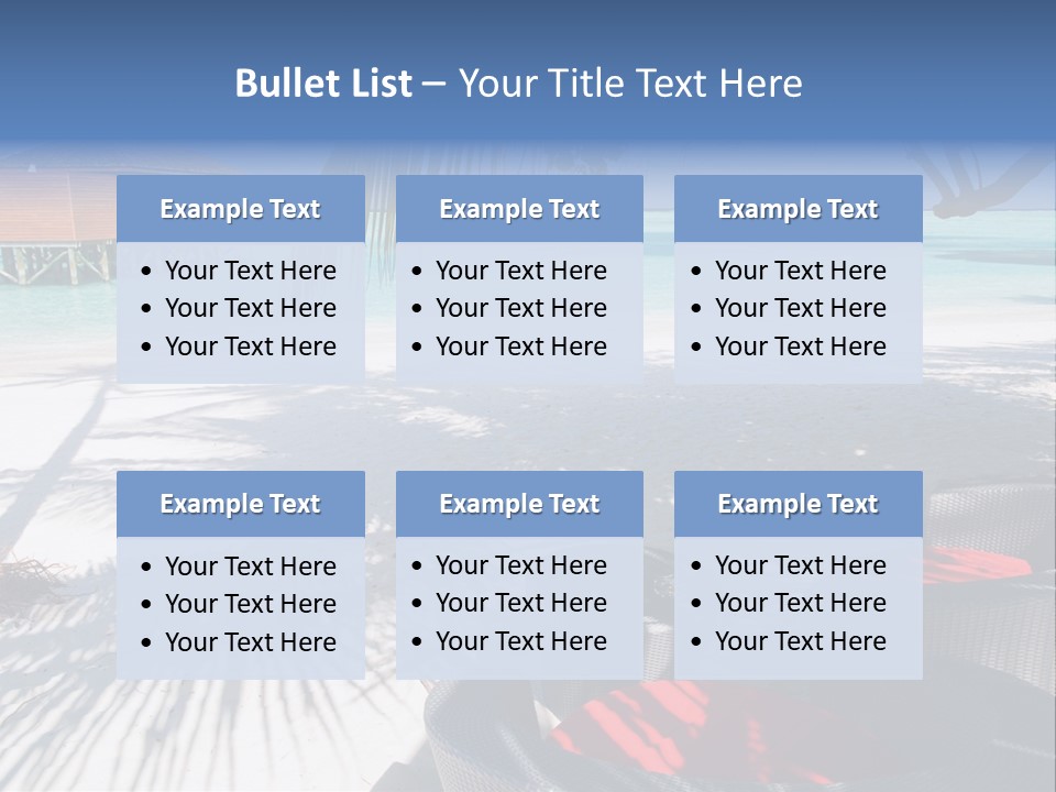Urlaub Tisch Natur PowerPoint Template