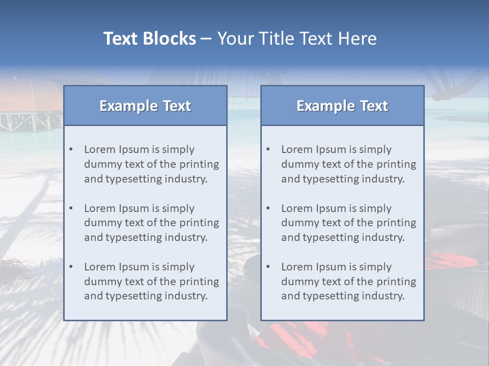 Urlaub Tisch Natur PowerPoint Template