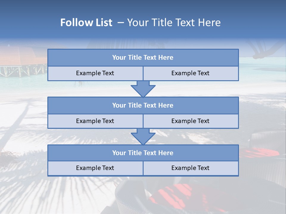 Urlaub Tisch Natur PowerPoint Template