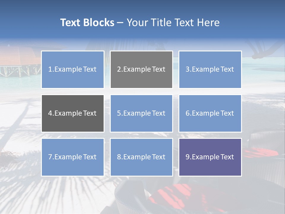 Urlaub Tisch Natur PowerPoint Template