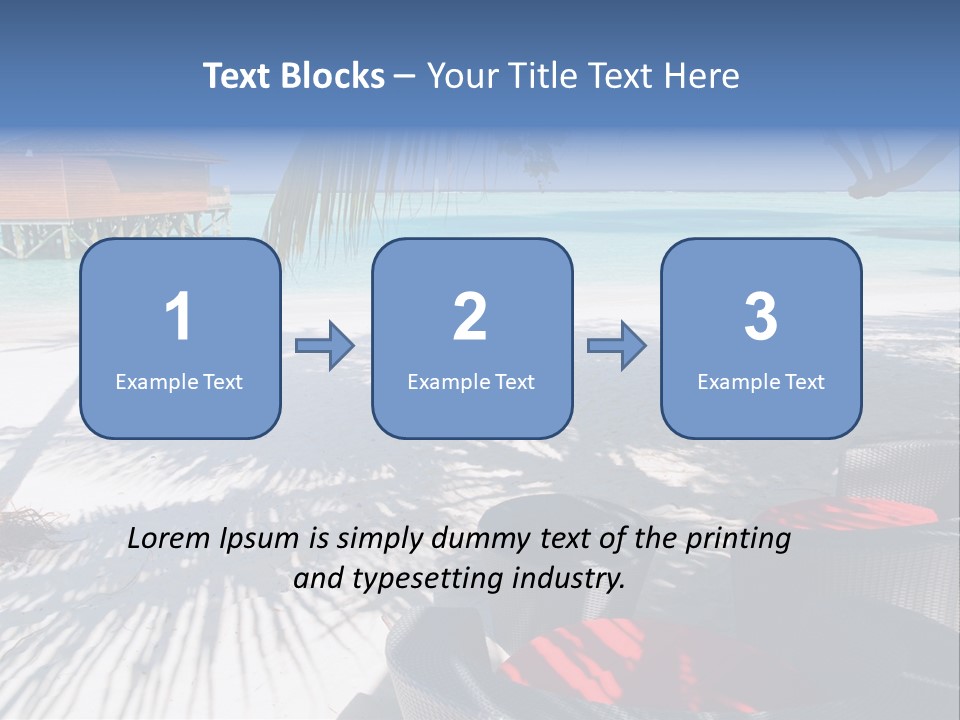 Urlaub Tisch Natur PowerPoint Template
