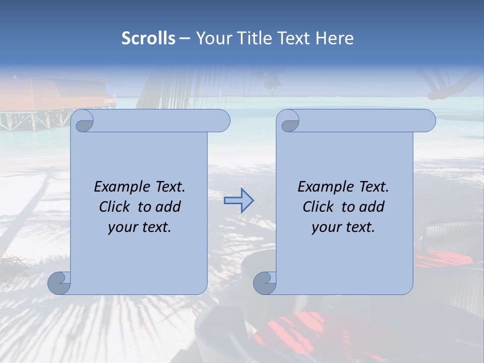 Urlaub Tisch Natur PowerPoint Template