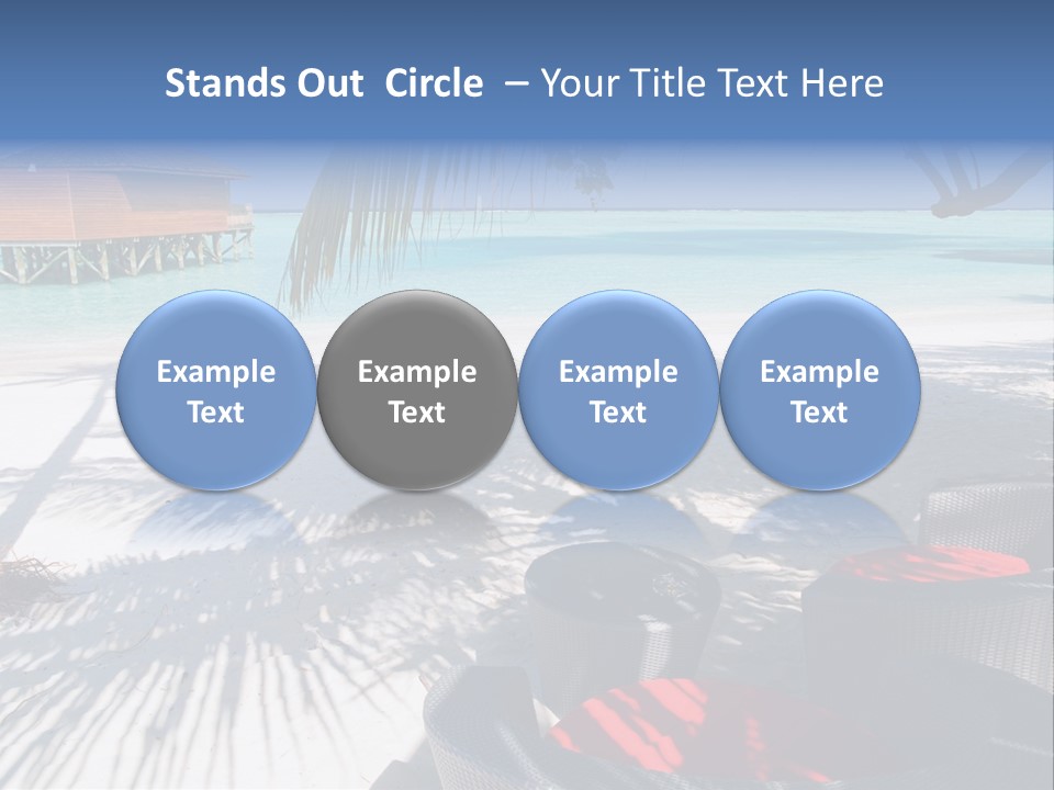 Urlaub Tisch Natur PowerPoint Template