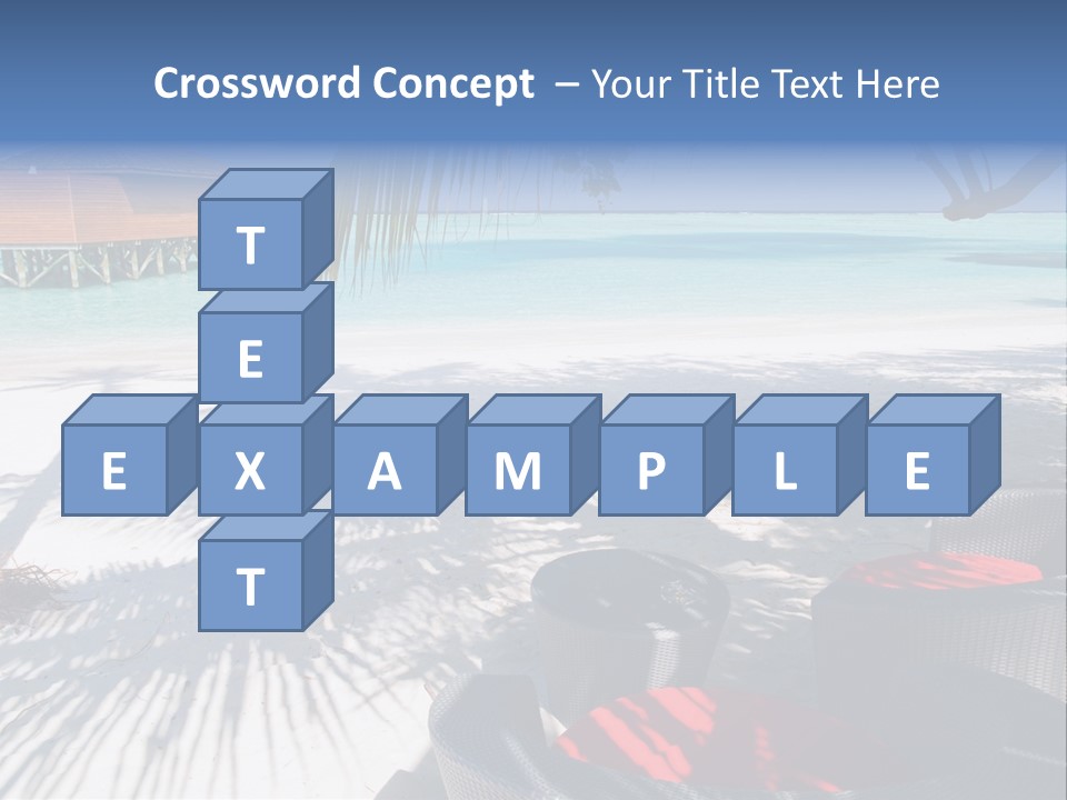 Urlaub Tisch Natur PowerPoint Template