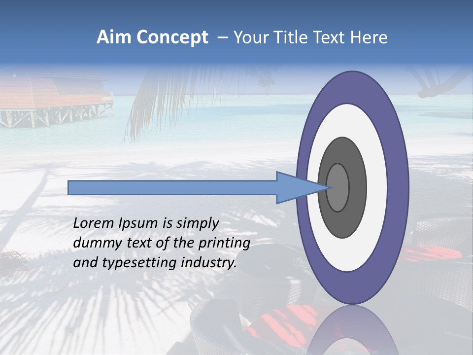 Urlaub Tisch Natur PowerPoint Template