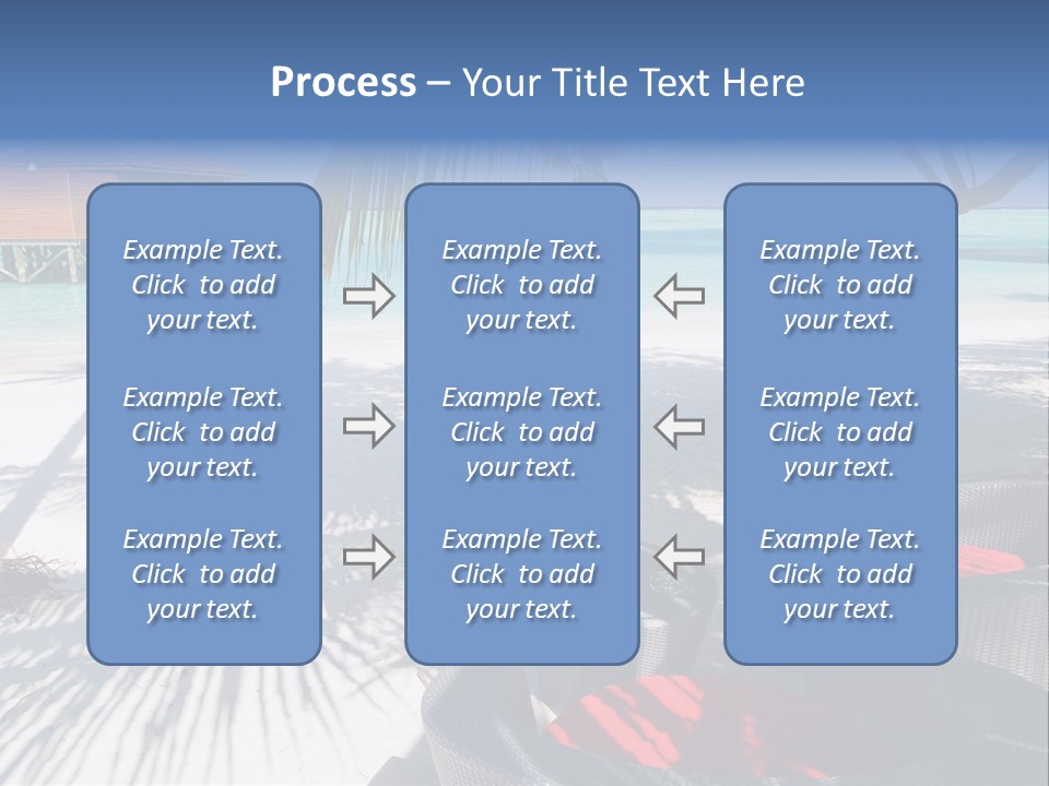 Urlaub Tisch Natur PowerPoint Template