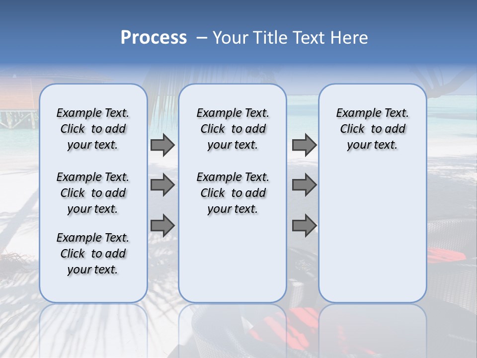 Urlaub Tisch Natur PowerPoint Template