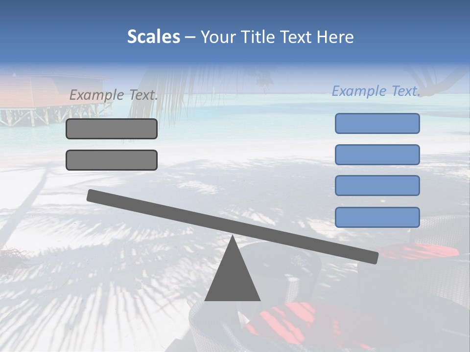 Urlaub Tisch Natur PowerPoint Template