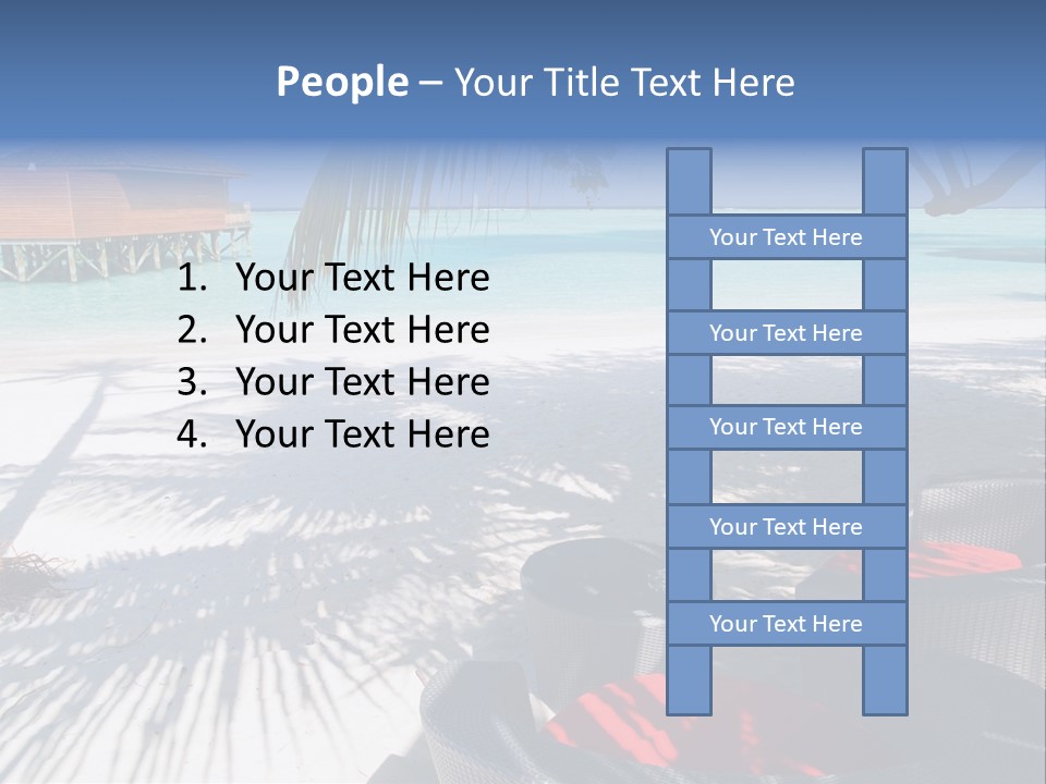 Urlaub Tisch Natur PowerPoint Template