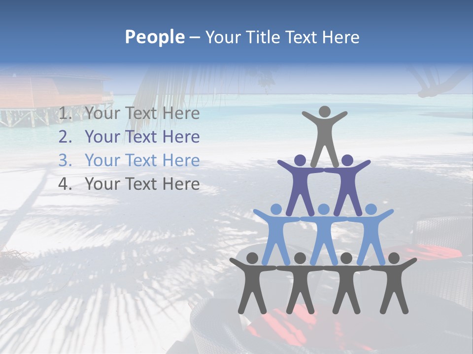 Urlaub Tisch Natur PowerPoint Template