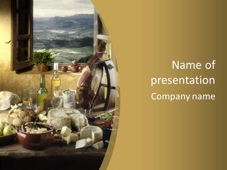 Lac Paisaje Asturiano Fabada PowerPoint Template