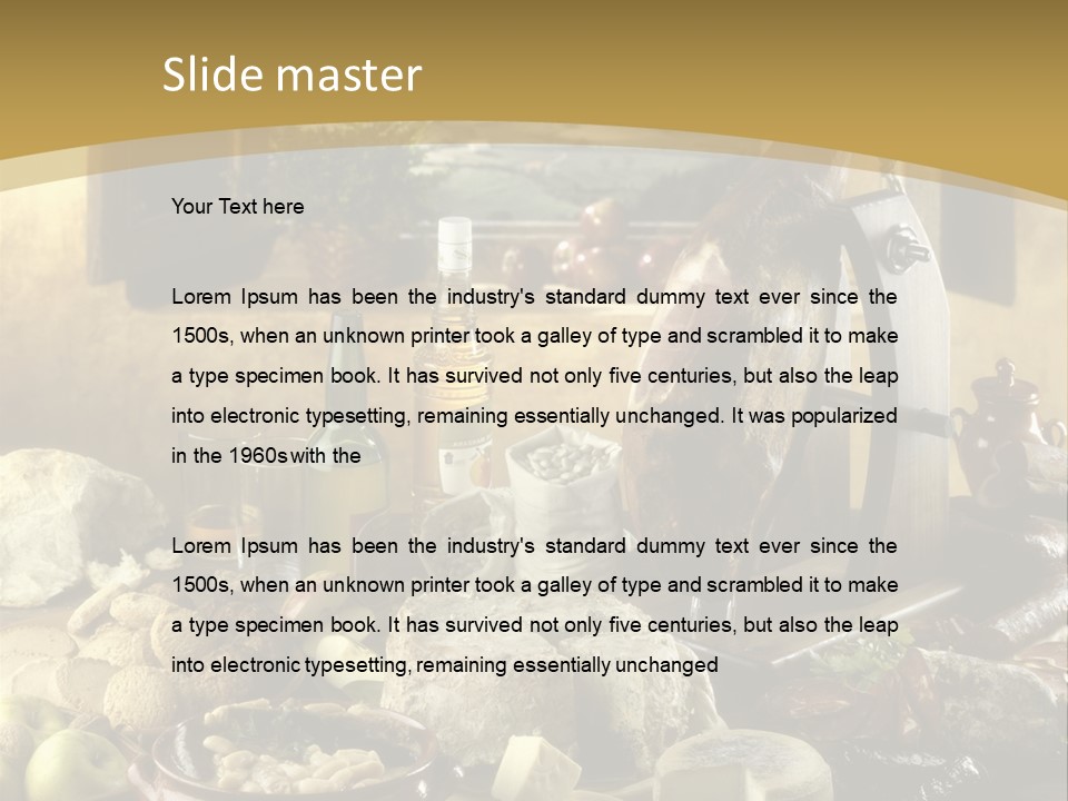 Lac Paisaje Asturiano Fabada PowerPoint Template