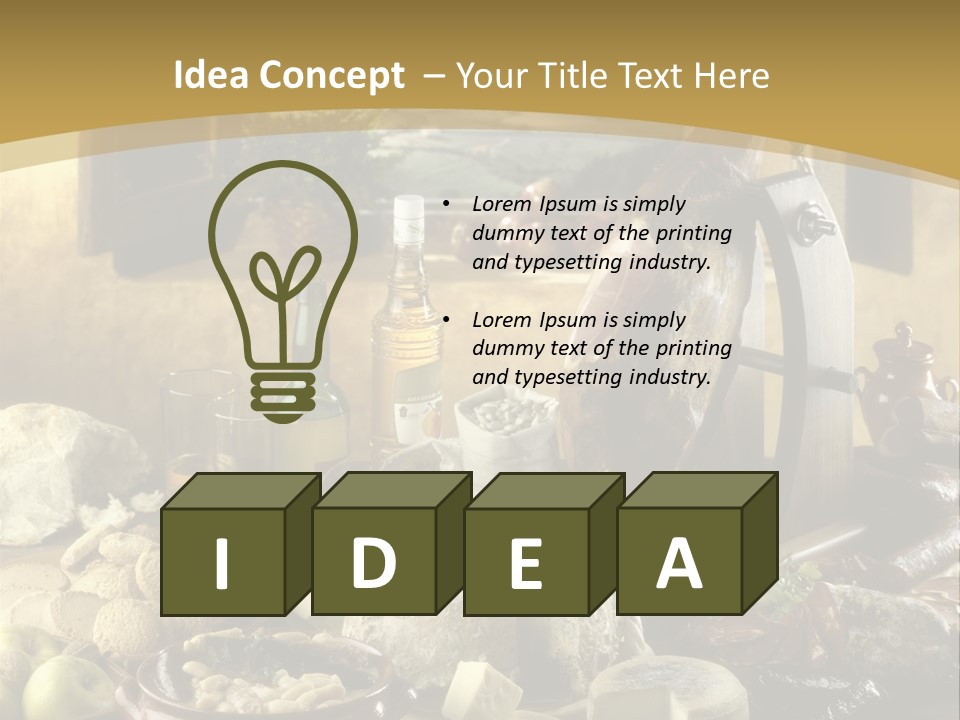 Lac Paisaje Asturiano Fabada PowerPoint Template