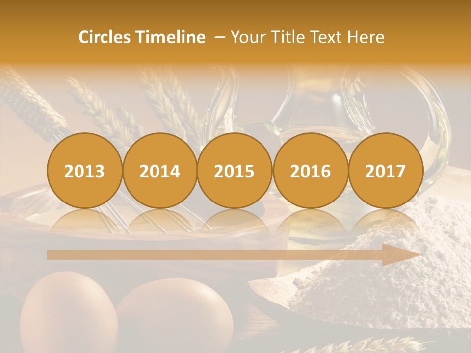 Ingredientes De Pasteler Aceite Harina PowerPoint Template