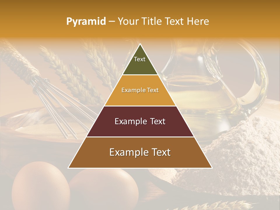 Ingredientes De Pasteler Aceite Harina PowerPoint Template