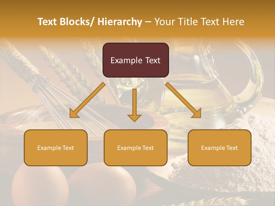 Ingredientes De Pasteler Aceite Harina PowerPoint Template