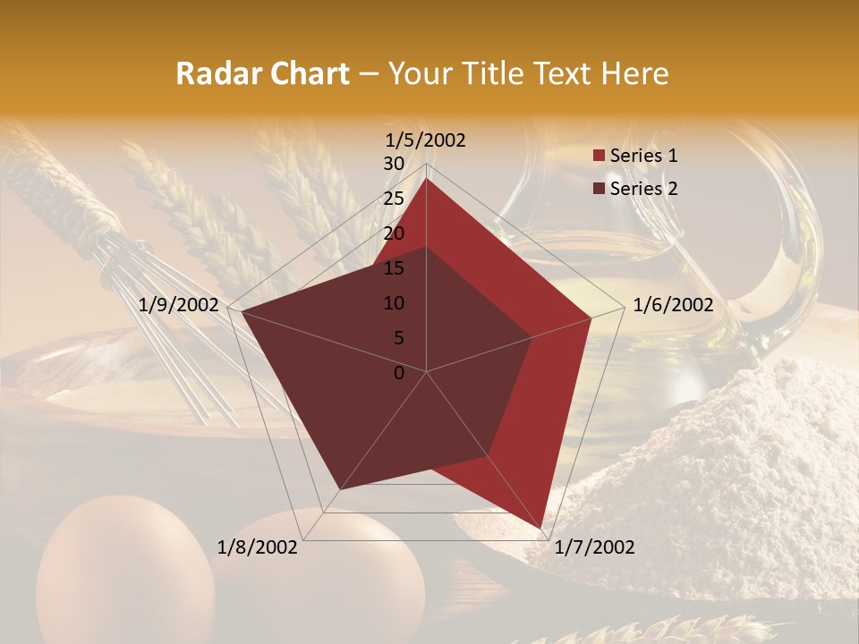 Ingredientes De Pasteler Aceite Harina PowerPoint Template