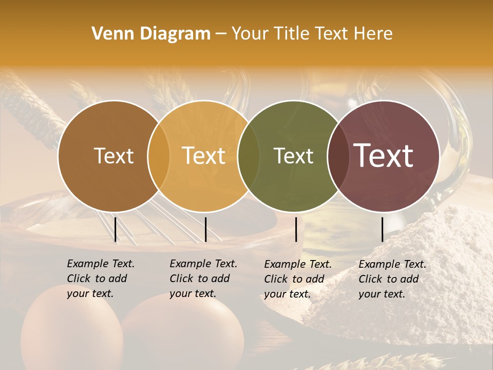 Ingredientes De Pasteler Aceite Harina PowerPoint Template