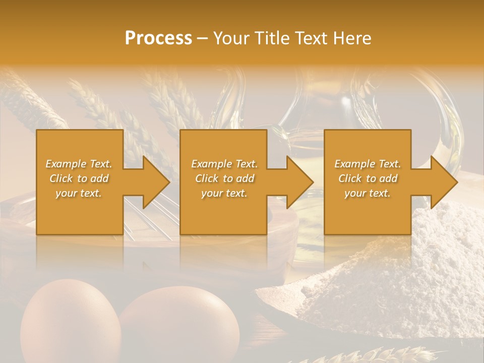 Ingredientes De Pasteler Aceite Harina PowerPoint Template
