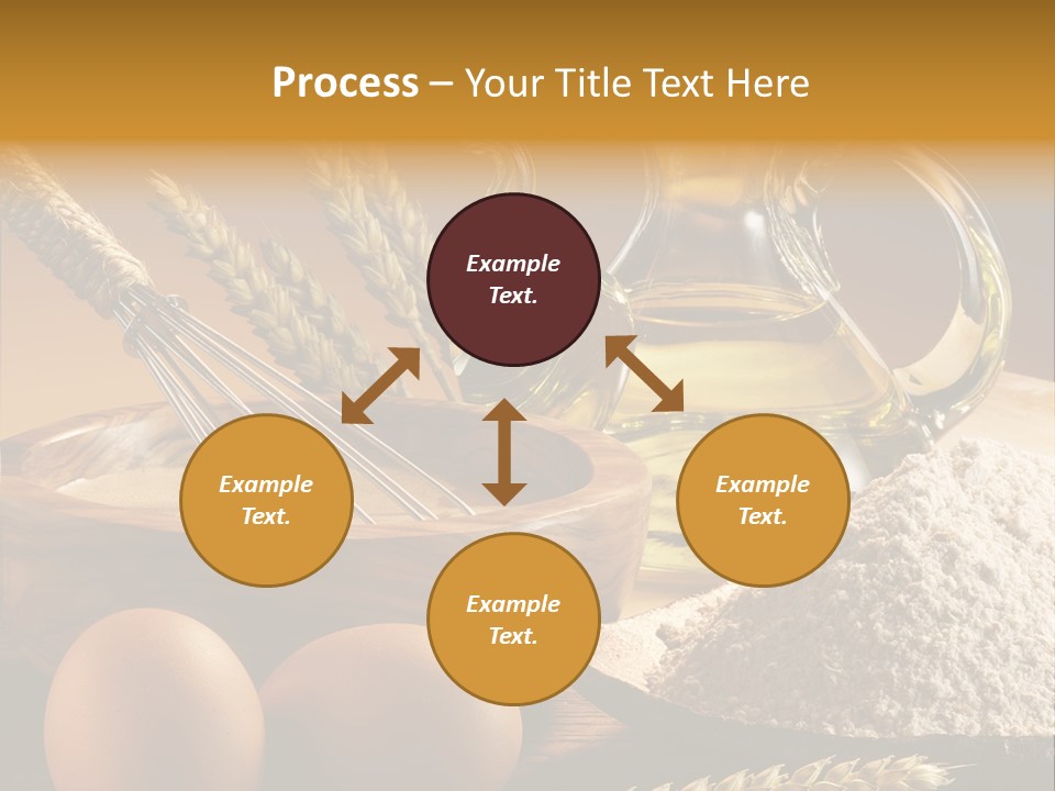 Ingredientes De Pasteler Aceite Harina PowerPoint Template