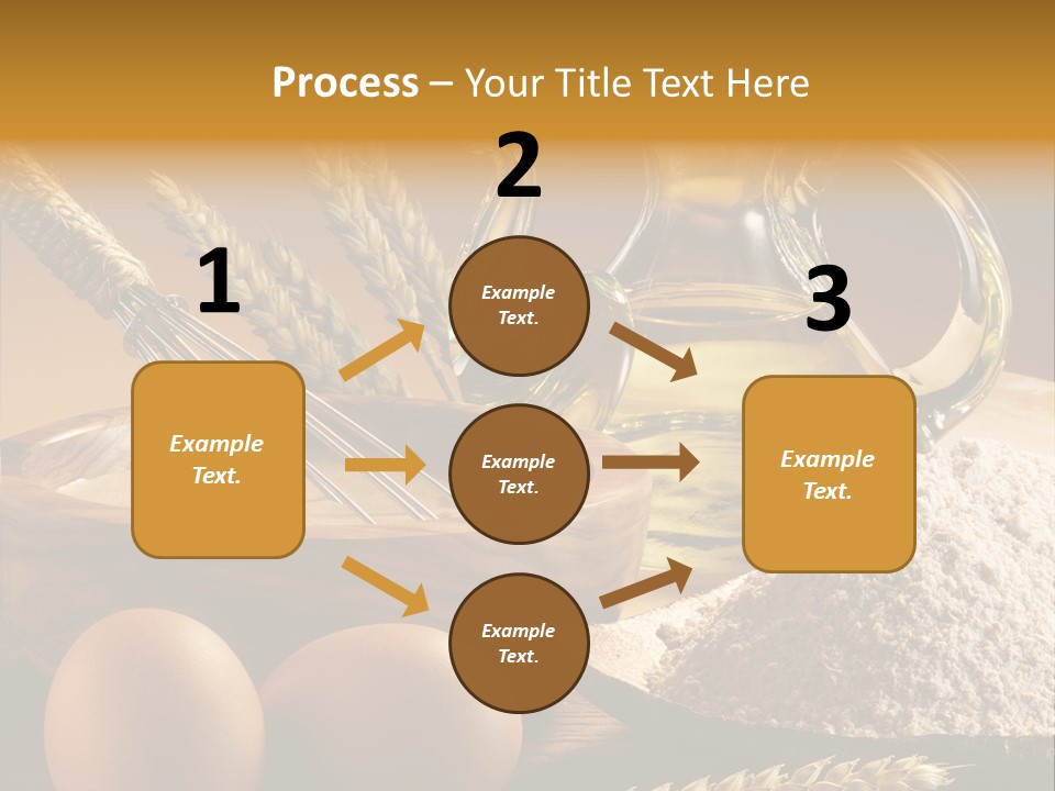 Ingredientes De Pasteler Aceite Harina PowerPoint Template