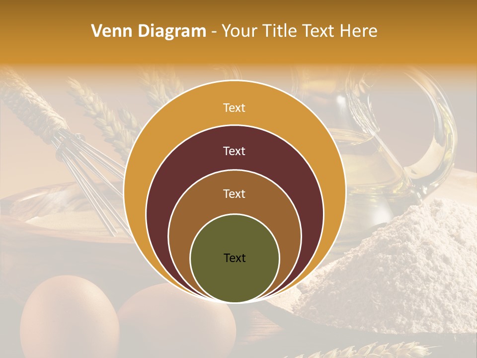 Ingredientes De Pasteler Aceite Harina PowerPoint Template