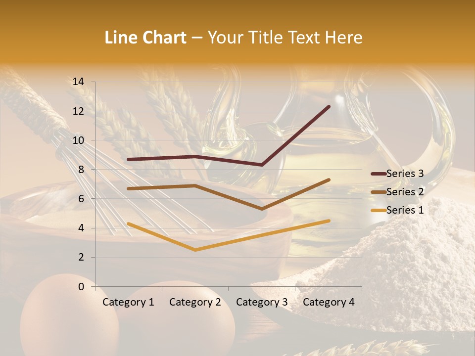 Ingredientes De Pasteler Aceite Harina PowerPoint Template
