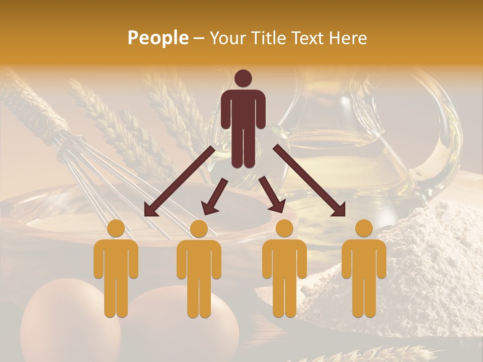 Ingredientes De Pasteler Aceite Harina PowerPoint Template