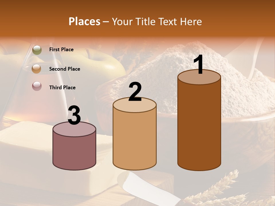 Pastel De Manzana Aceite Manzanas PowerPoint Template