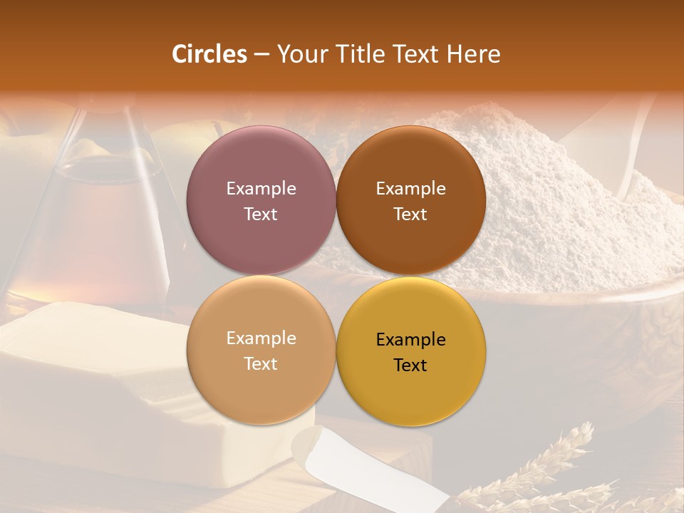 Pastel De Manzana Aceite Manzanas PowerPoint Template