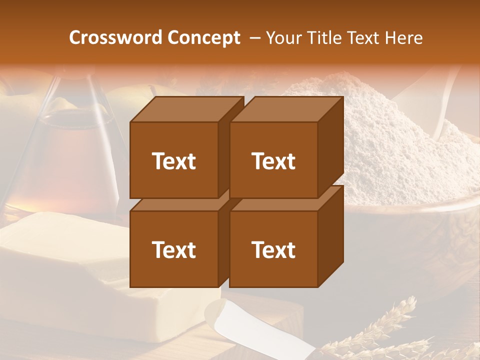 Pastel De Manzana Aceite Manzanas PowerPoint Template