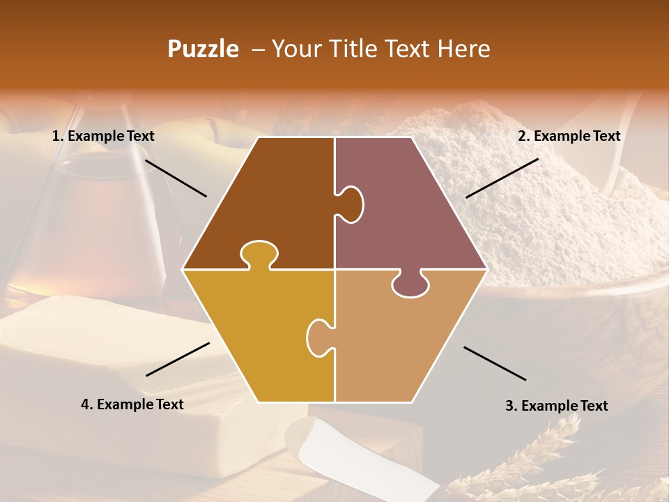 Pastel De Manzana Aceite Manzanas PowerPoint Template