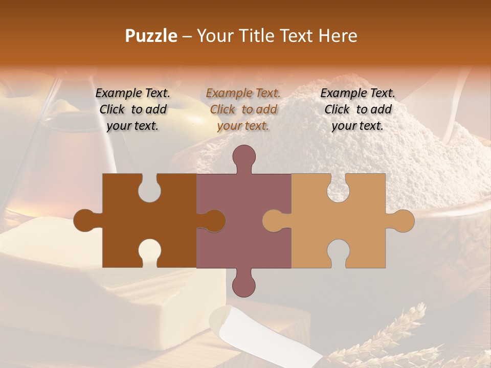 Pastel De Manzana Aceite Manzanas PowerPoint Template