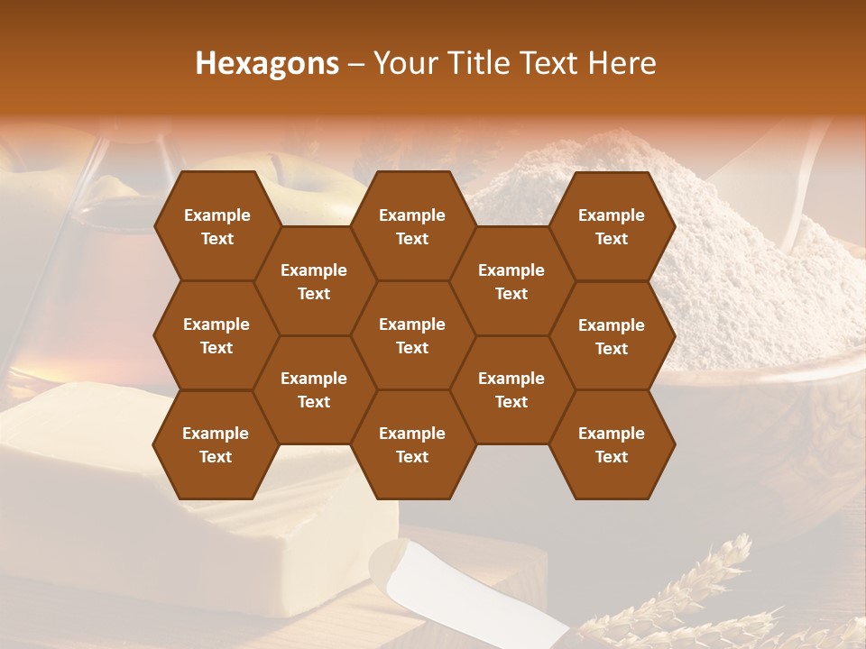 Pastel De Manzana Aceite Manzanas PowerPoint Template