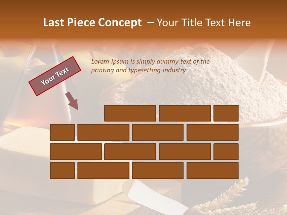 Pastel De Manzana Aceite Manzanas PowerPoint Template