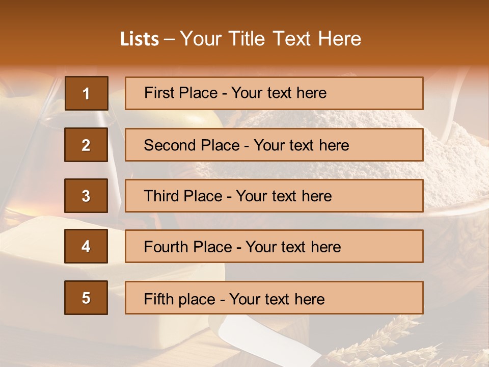Pastel De Manzana Aceite Manzanas PowerPoint Template