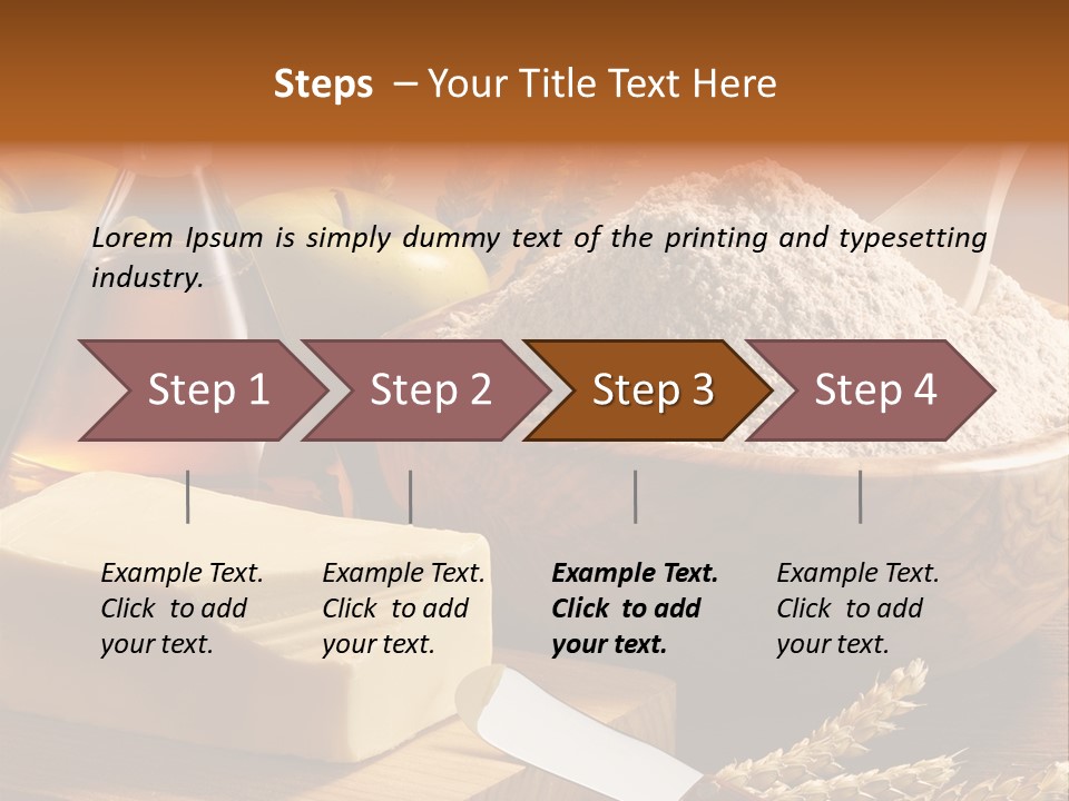 Pastel De Manzana Aceite Manzanas PowerPoint Template
