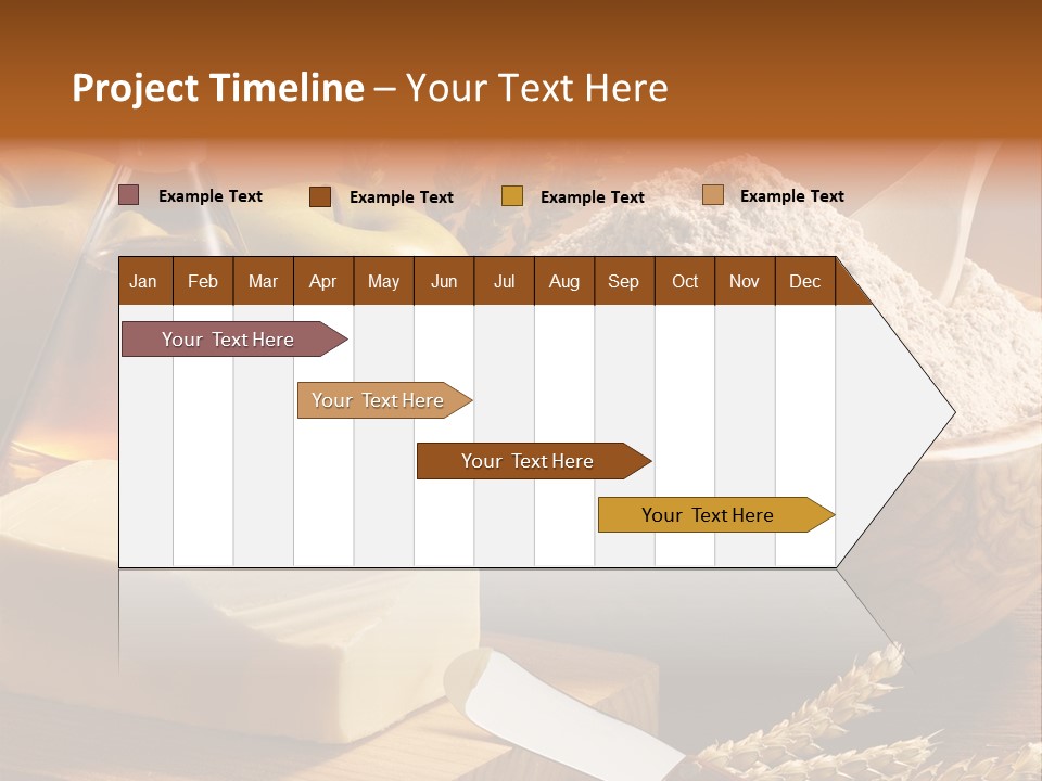 Pastel De Manzana Aceite Manzanas PowerPoint Template