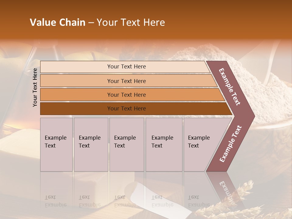 Pastel De Manzana Aceite Manzanas PowerPoint Template