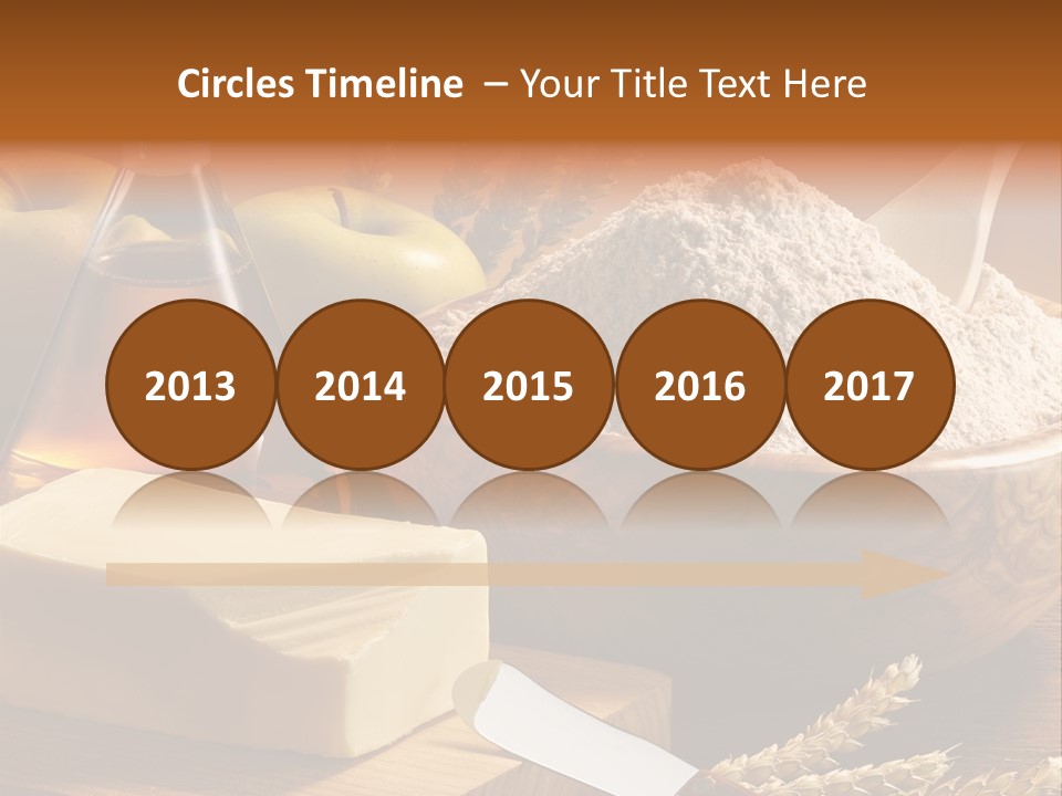 Pastel De Manzana Aceite Manzanas PowerPoint Template