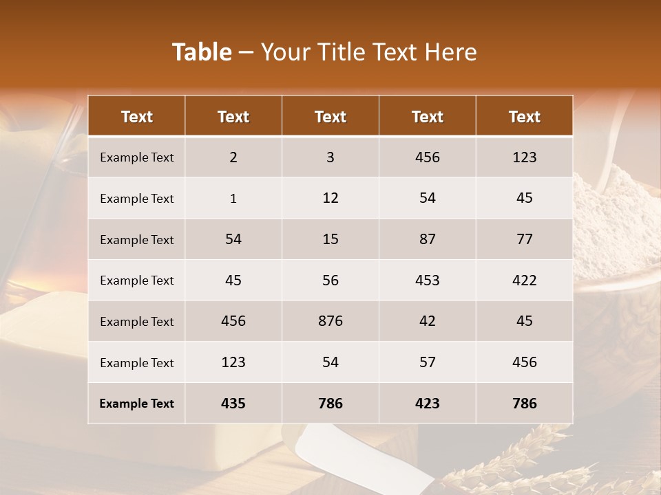 Pastel De Manzana Aceite Manzanas PowerPoint Template