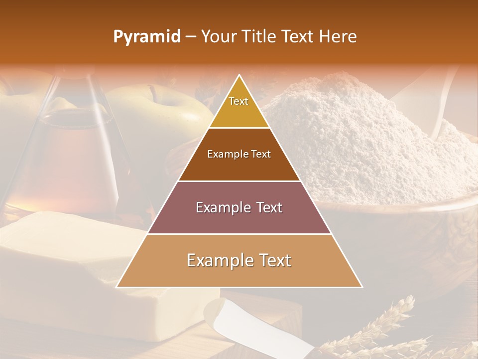 Pastel De Manzana Aceite Manzanas PowerPoint Template