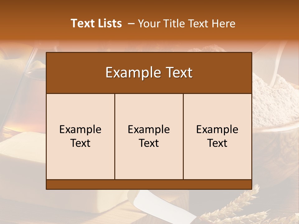 Pastel De Manzana Aceite Manzanas PowerPoint Template