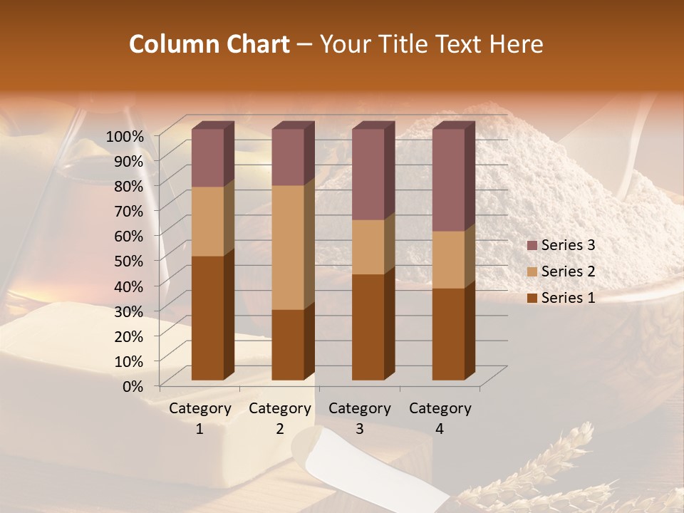 Pastel De Manzana Aceite Manzanas PowerPoint Template