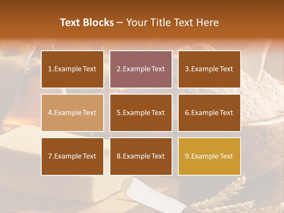 Pastel De Manzana Aceite Manzanas PowerPoint Template