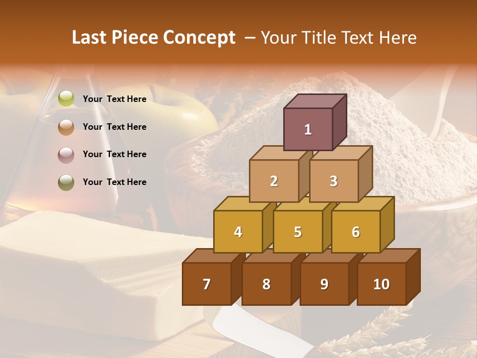 Pastel De Manzana Aceite Manzanas PowerPoint Template