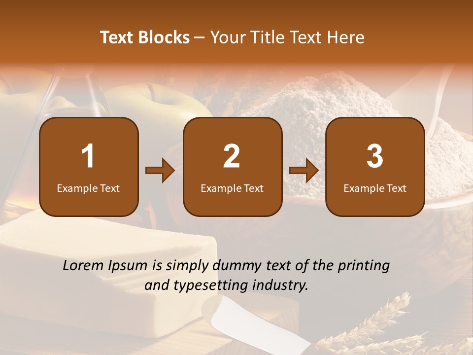 Pastel De Manzana Aceite Manzanas PowerPoint Template