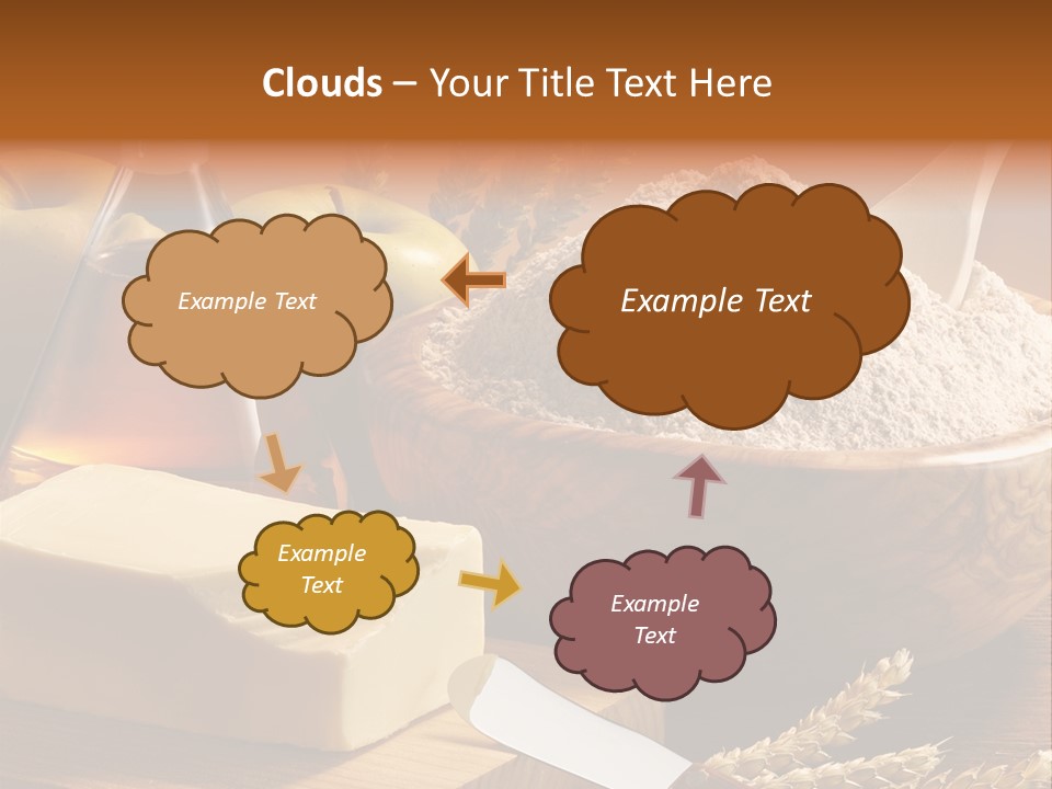 Pastel De Manzana Aceite Manzanas PowerPoint Template
