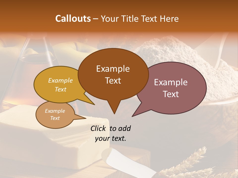 Pastel De Manzana Aceite Manzanas PowerPoint Template