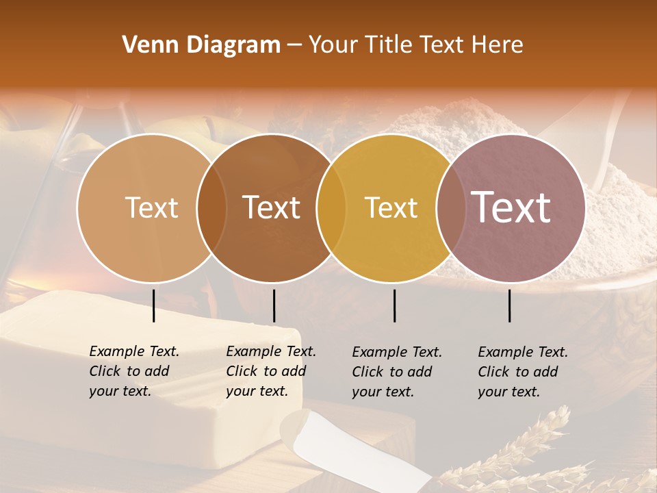 Pastel De Manzana Aceite Manzanas PowerPoint Template